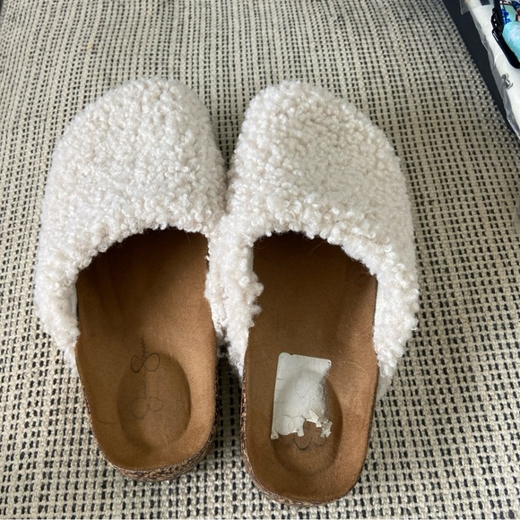 Jessica Simpson Sheatling Mule Slide - Picture 2 of 4